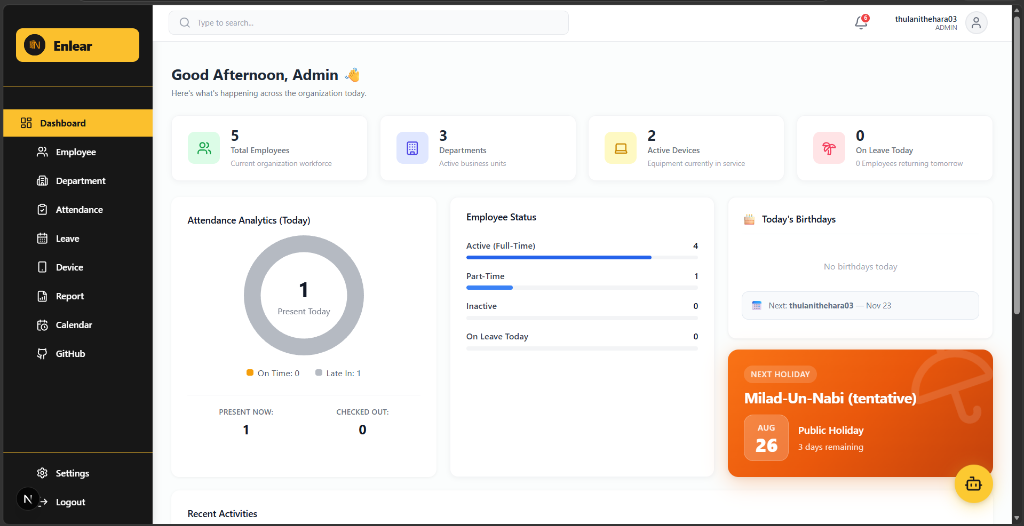 Enlear HRMS — Serverless Enterprise Platform